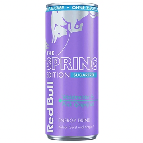 Red Bull Spring Sugarfree Waldmeister Pink Grapefruit